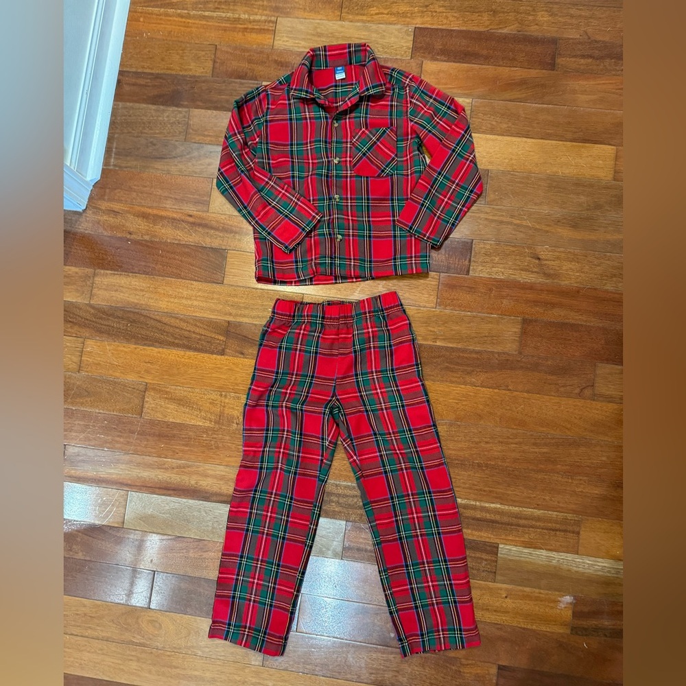 Kids plaid pajamas